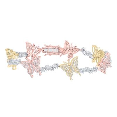 2 5/8CTW-DIA CN FASHION BUTTERFLY BRACELET (7 INCH)
