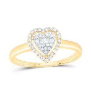 1/5 Cttw Natural Diamond NK Fashion Heart Ring – Elegant Heart Design