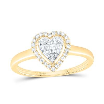 1/5 Cttw Natural Diamond NK Fashion Heart Ring – Elegant Heart Design