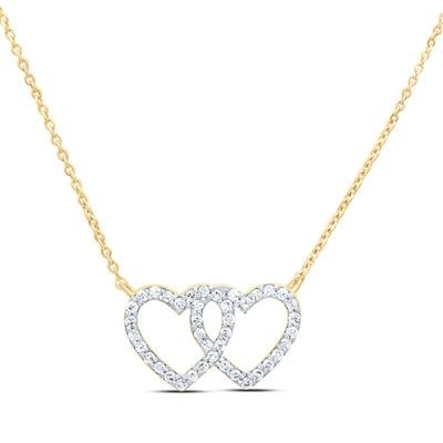 1/5CTW-NAT DIA P1 GIFT HEART NECKLACE (18 INCH)