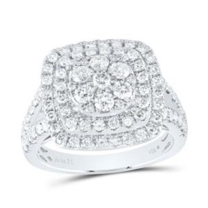 1 3/8CTW-NAT DIA ANA M CUSHION FASHION BRIDAL RING