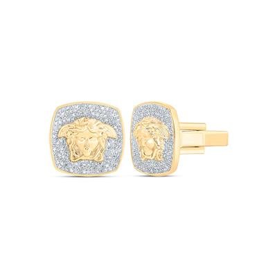 1 1/5CTW-DIA NK MEDUSA CUFF LINK